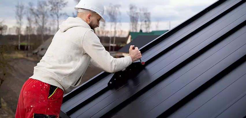Tin Roof Ridge Cap Installation in West Chicago